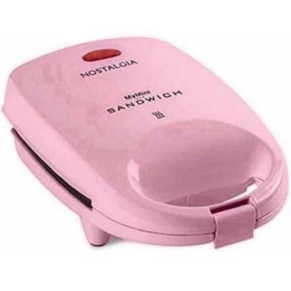 New set of MyMini pink Griddle  And Mini Personal Sandwich Maker Bundle - Picture 3 of 15